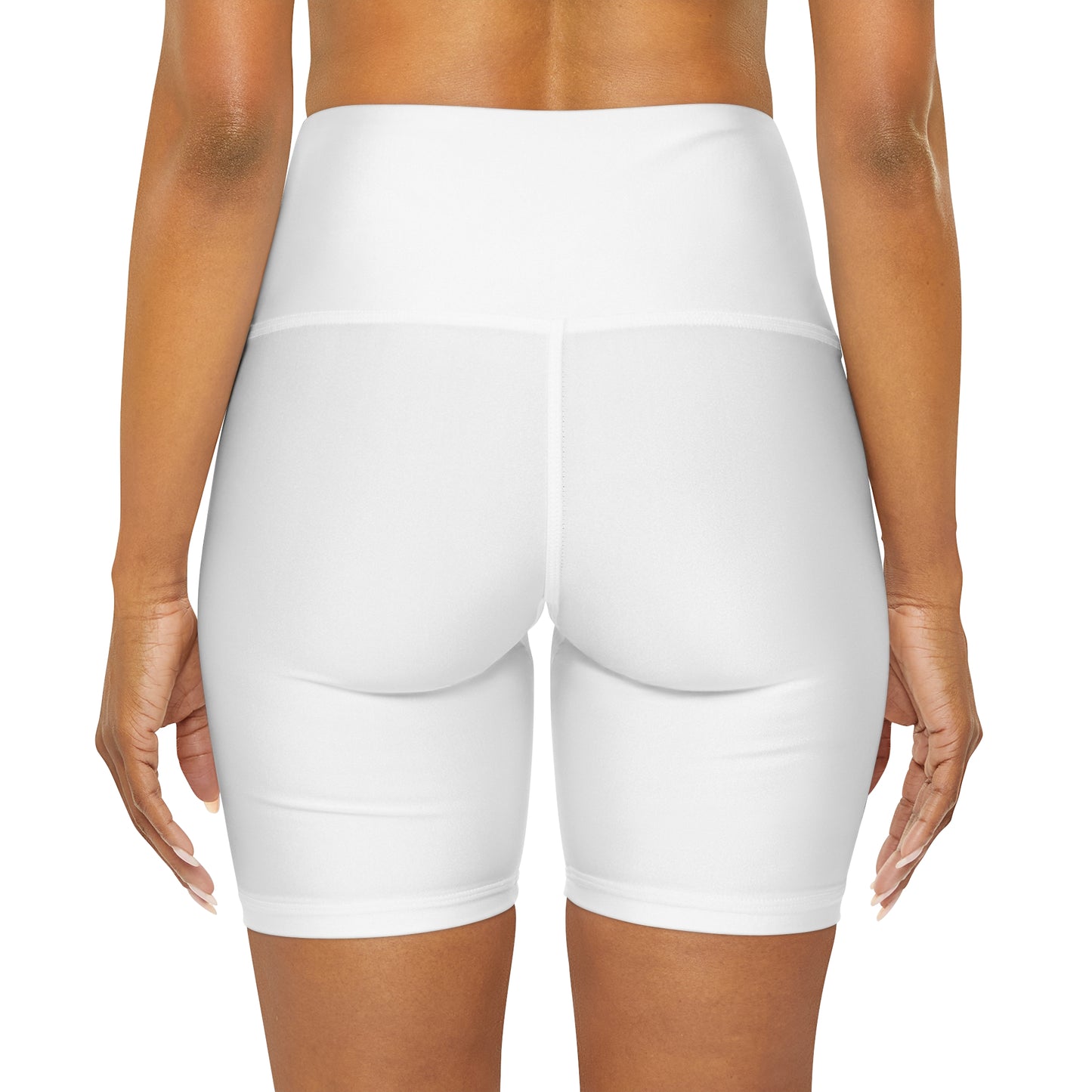 High Waisted Yoga Shorts (AOP)